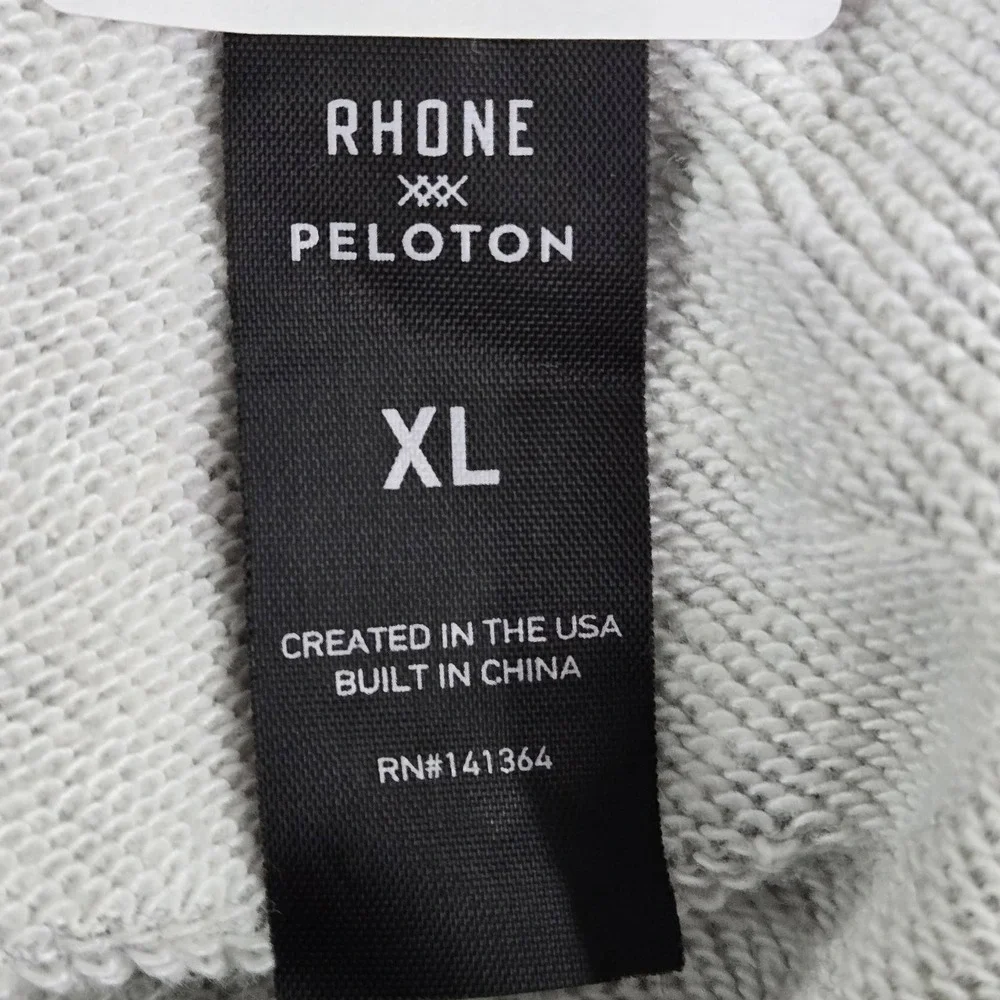 Rhone‎ X Peloton Men Hoodie XL Gray Logo Embroidery Graphic Print